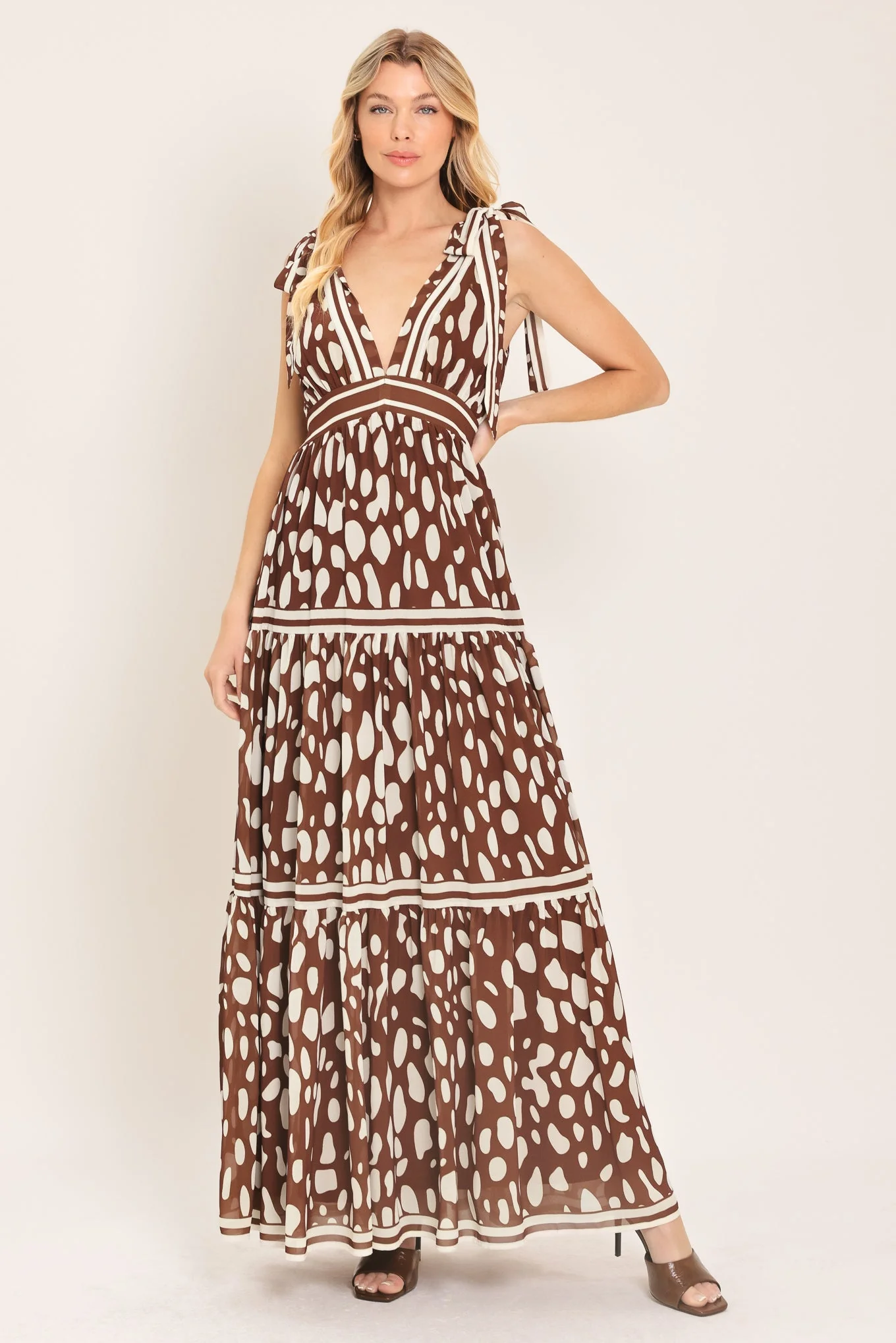 Responsible Spiced Terrain Woven Maxi Dress Unique