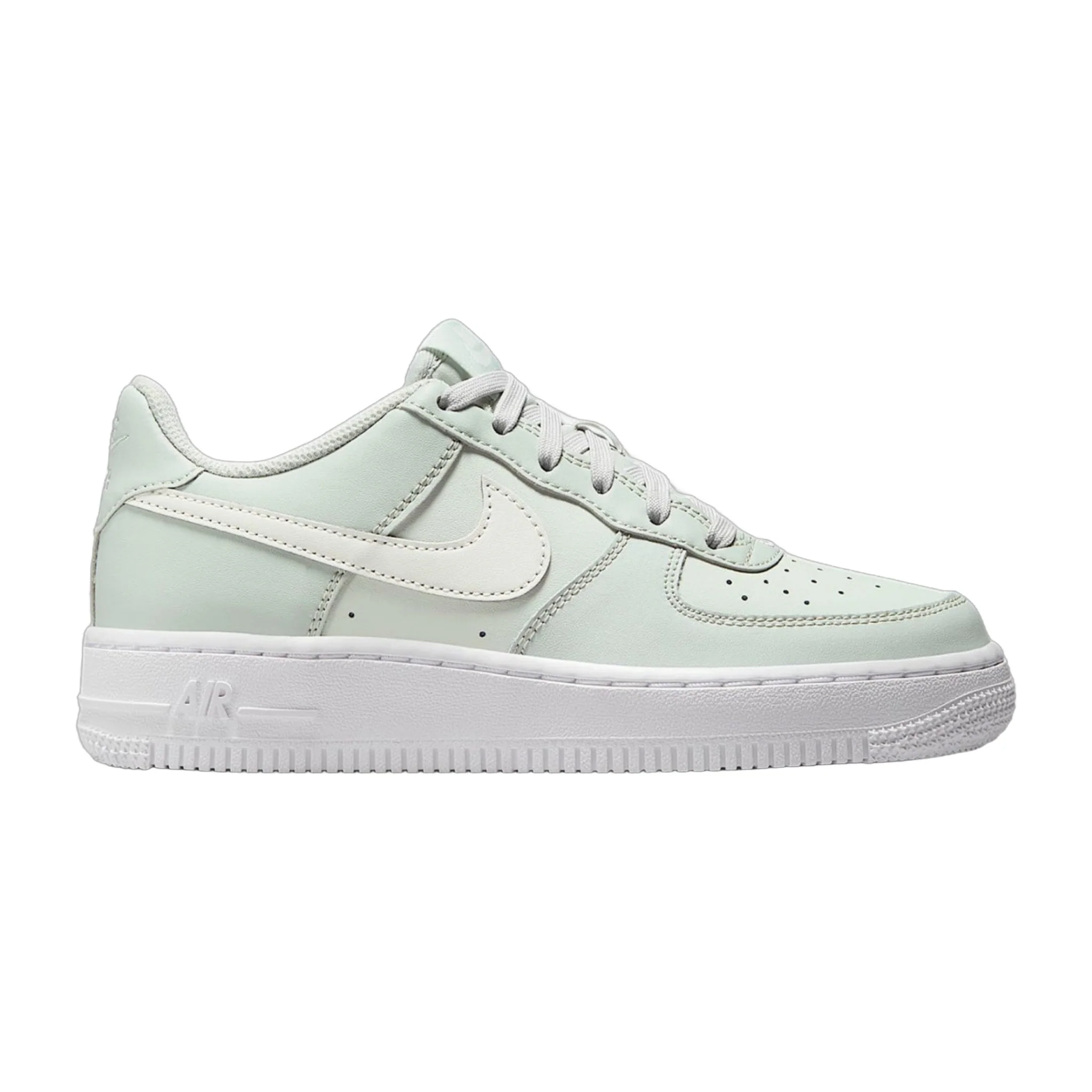 Fine Nike Grade School Gs Air Force 1 'Light Silver Spruce Aura' Sneakers Comfortable
