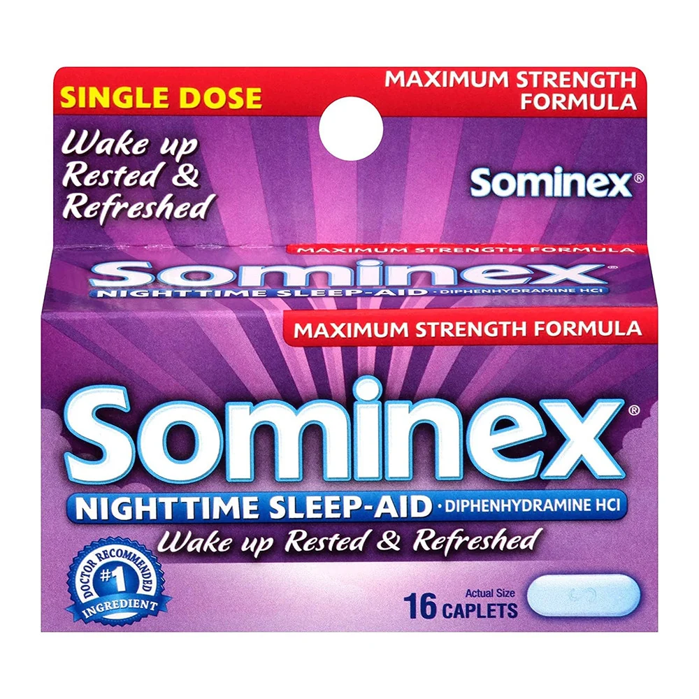 Organic Sominex Sleep Aid Maximum Strength Caplets 16 Ea Functional
