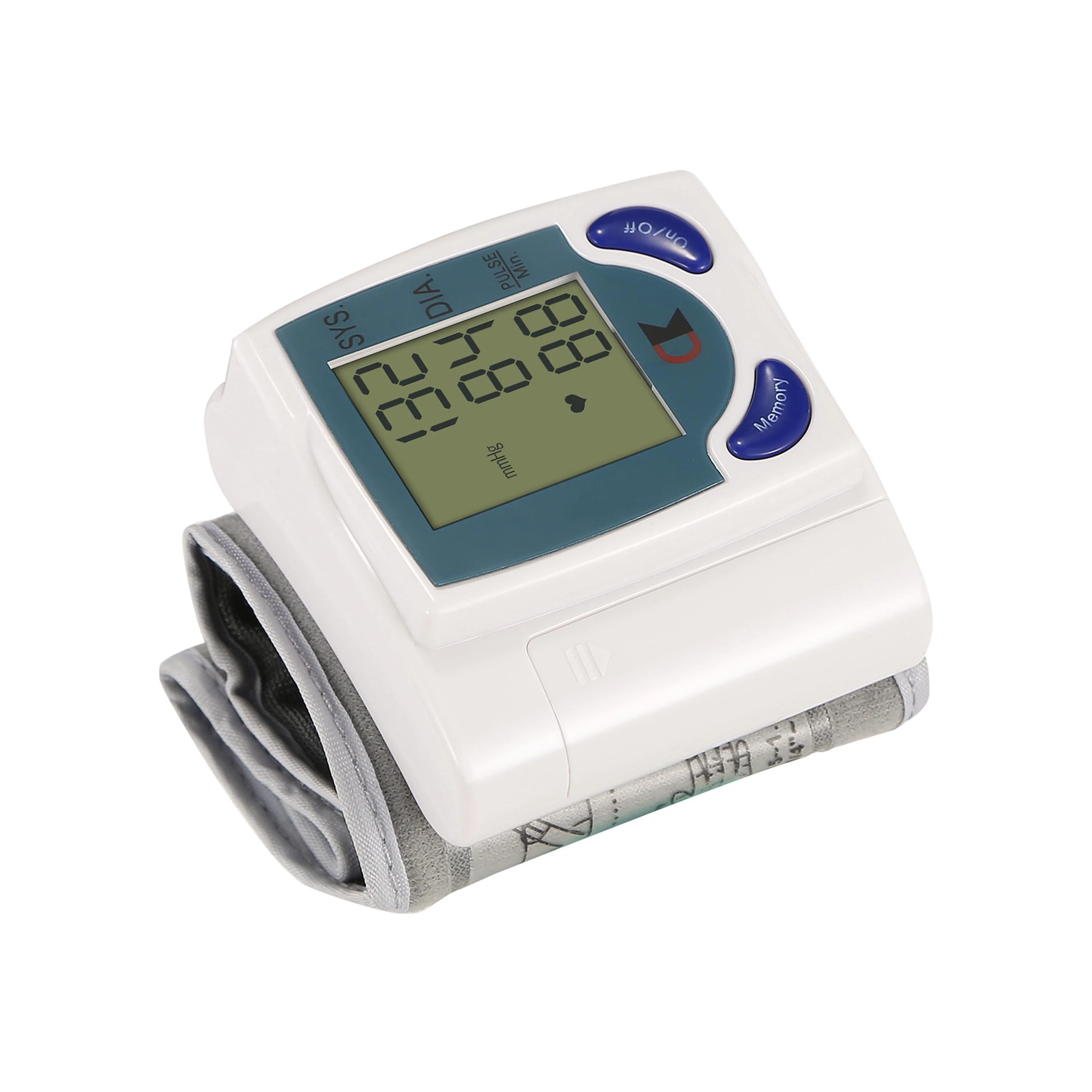 Relaxed Fresh Fab Finds Blood Pressure Monitor Wrist Digital High Blood Pressure Cuff Heartbeat Tester w 60 Reading Memory 1.8 Inches LCD Screen Storage Box Safe