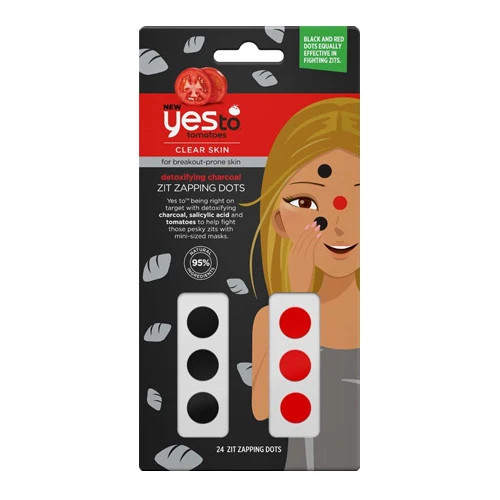 High-End Yes To Tomatoes Detoxifying Charcoal Zit Zapping Dots 24 Ea Fast
