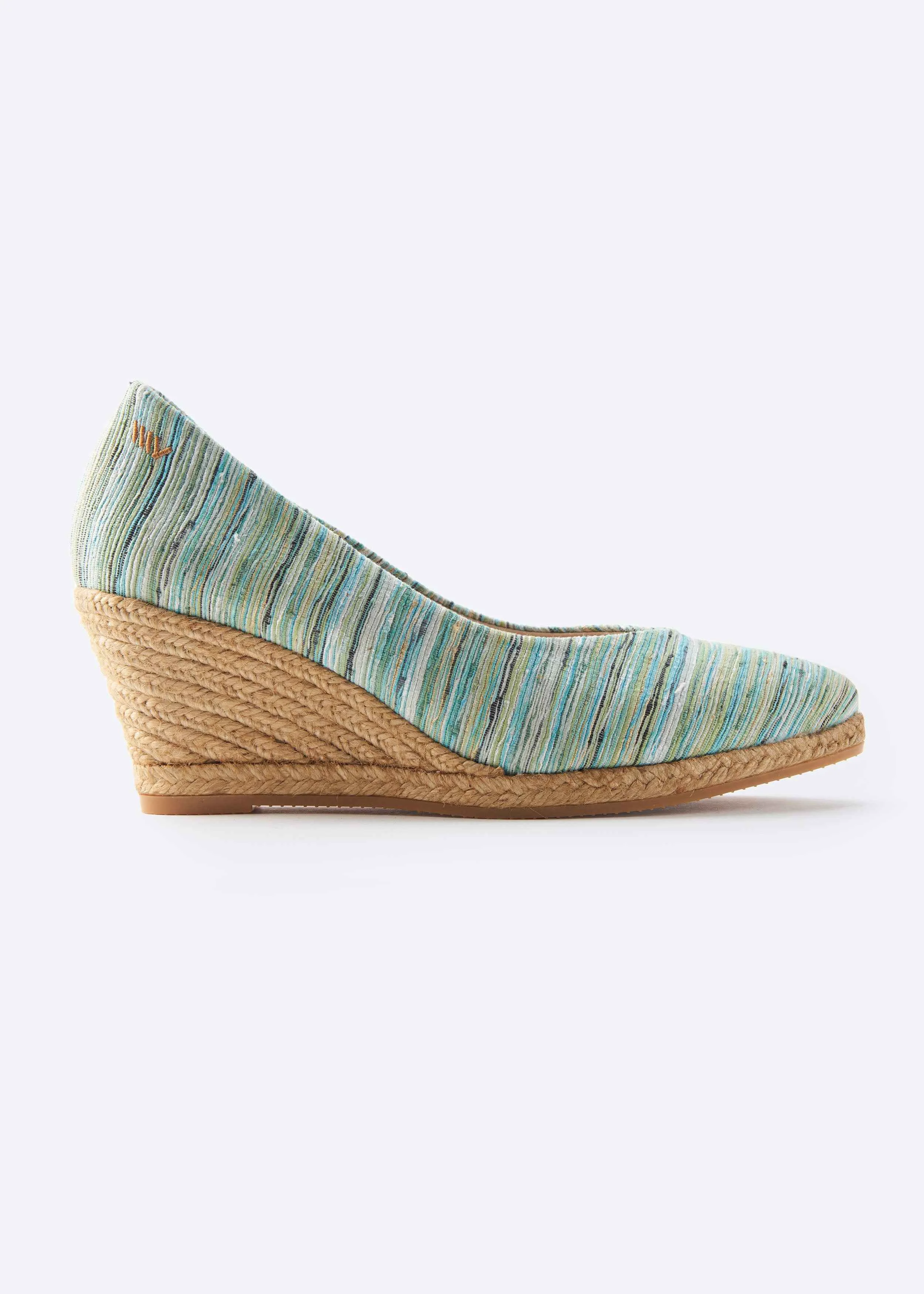 Elegant Viscata Roses Archive Canvas V Cut Espadrille Wedges Verified