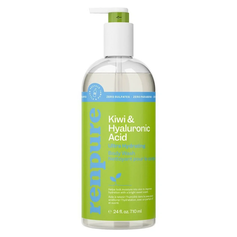Pure Renpure Ultra Hydrating Body Wash with Kiwi and Hyaluronic Acid 24Oz 710ml Convenient