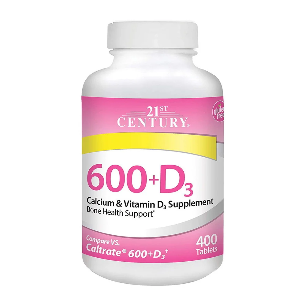 Reusable 21st Century Vitamins Calcium 600 mg Vitamin D Caps 400 Ea Selected