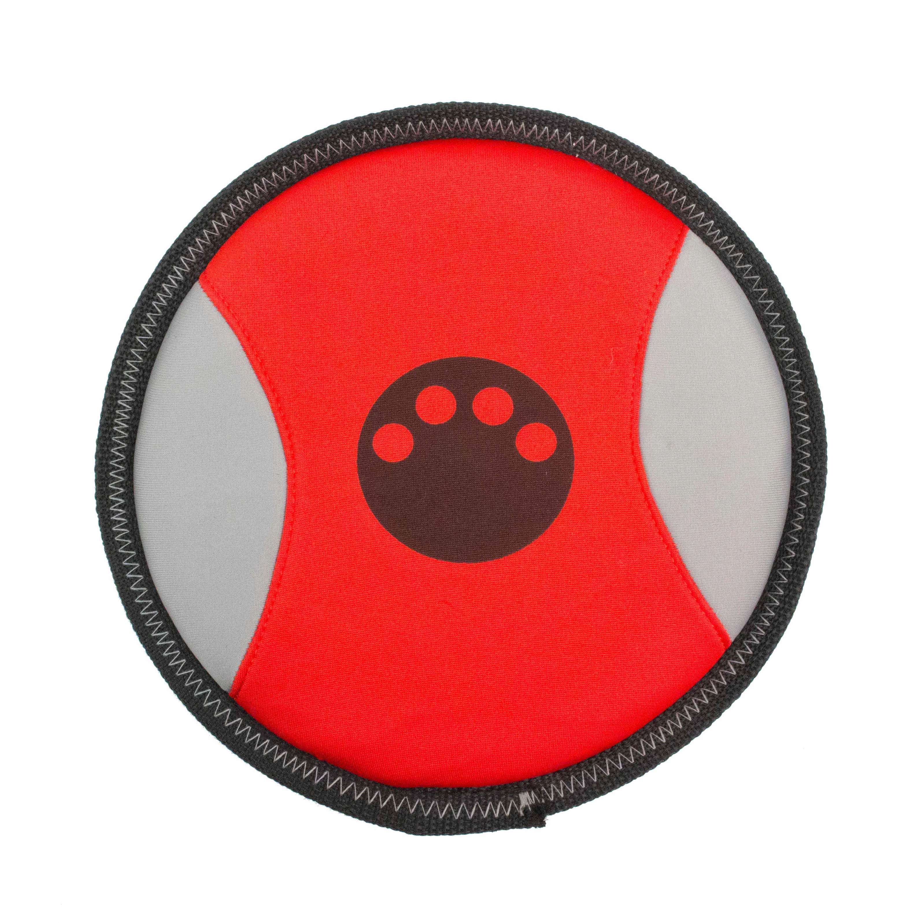 Elite Pet Life Active-Life Extreme Neoprene Floatation Frisbee Chew-Tough Dog Toy - Red Black - One Size Practical