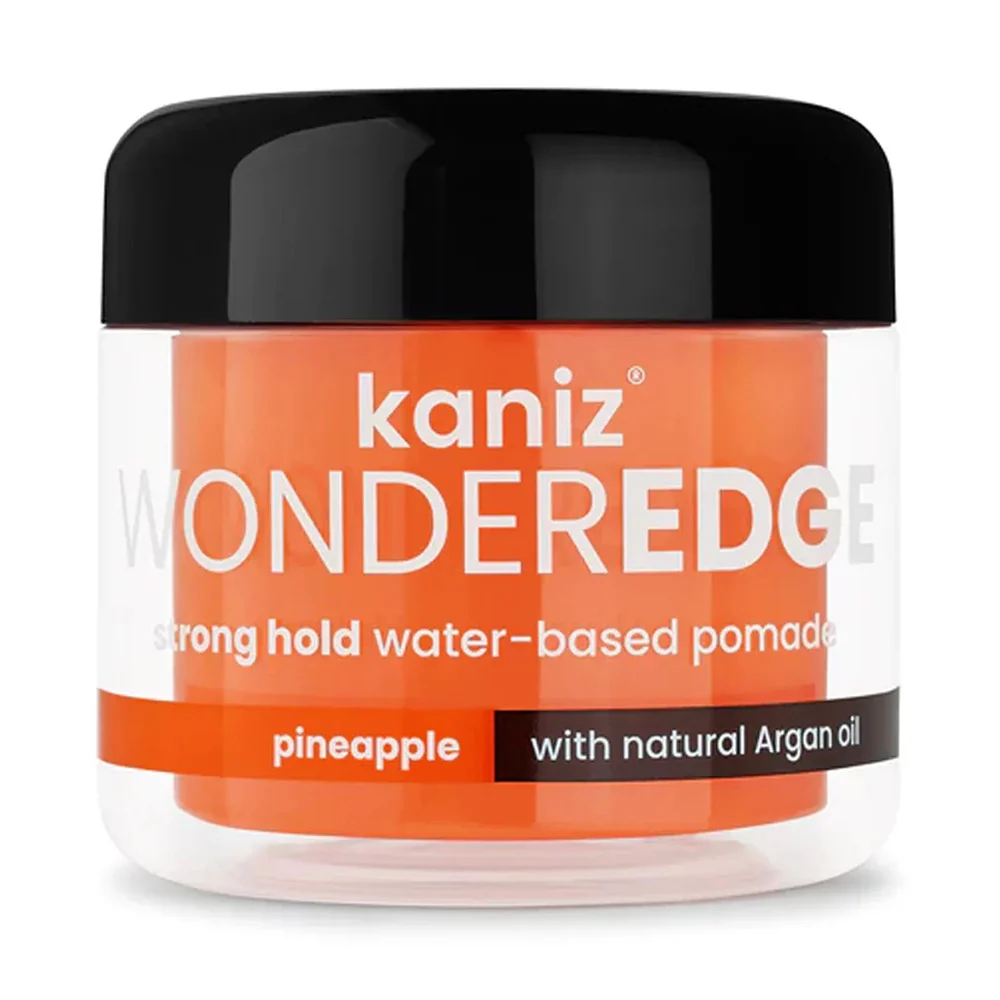 Environmentally Friendly Kaniz Wonder Edge Strong Hold Water Based Pomade with Argan Oil Pineapple 4 Oz Exceptional