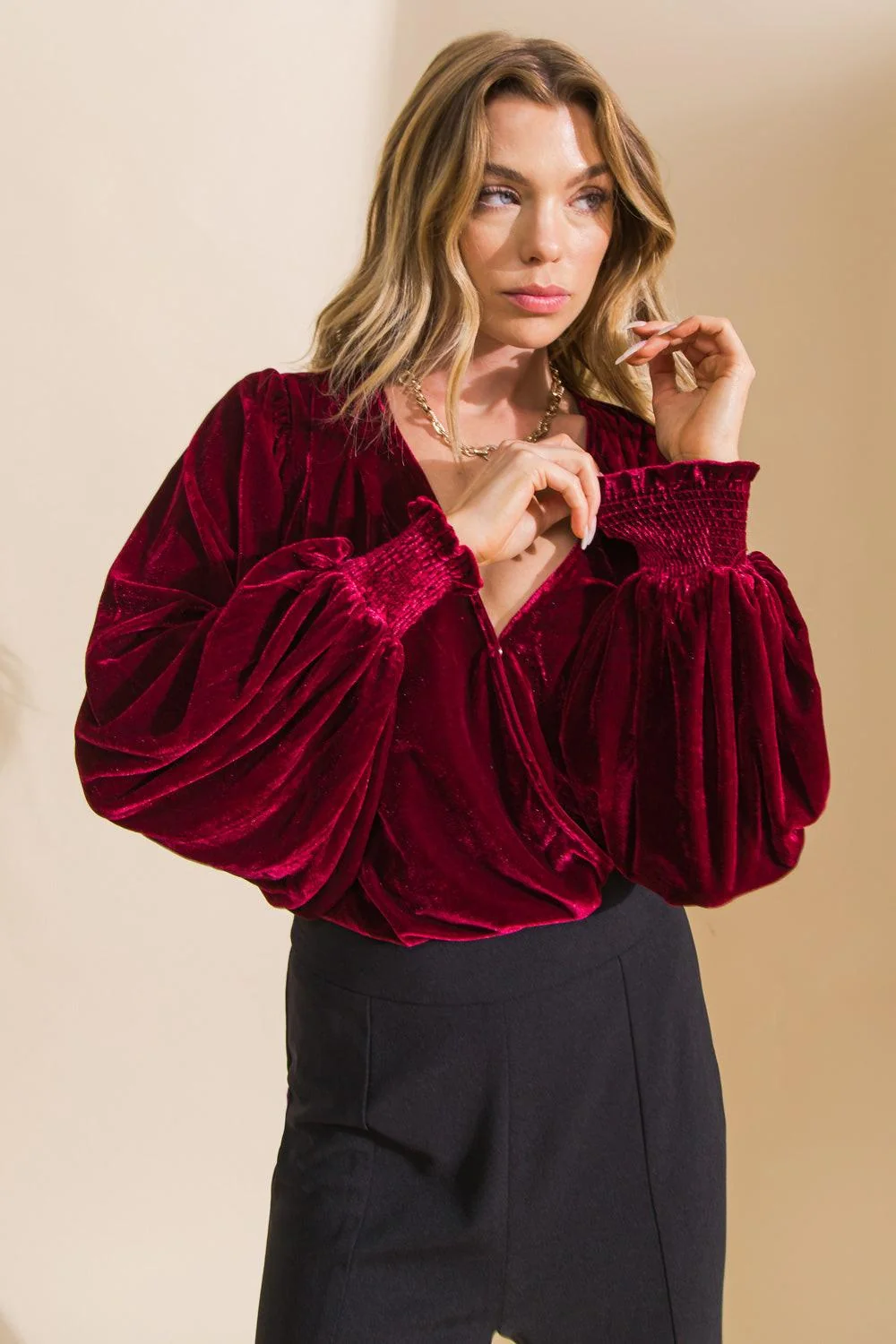 Environmentally Friendly Like No Other Velvet Bodysuit Lightweight