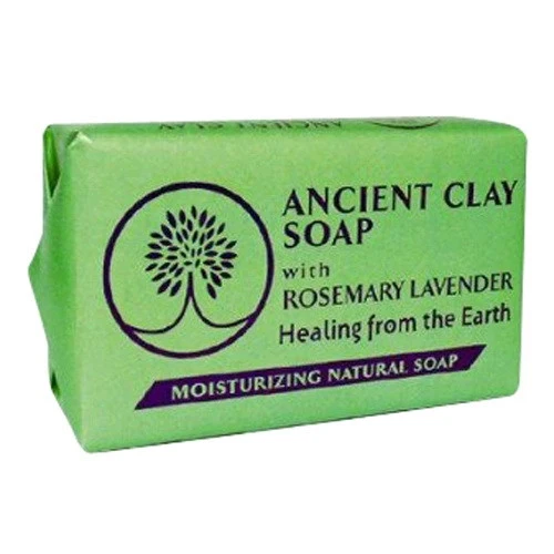 Long-Lasting Zion Health Ancient Clay Moisturising Natural Bar Soap Rosemary Lavender 6 Oz High-End