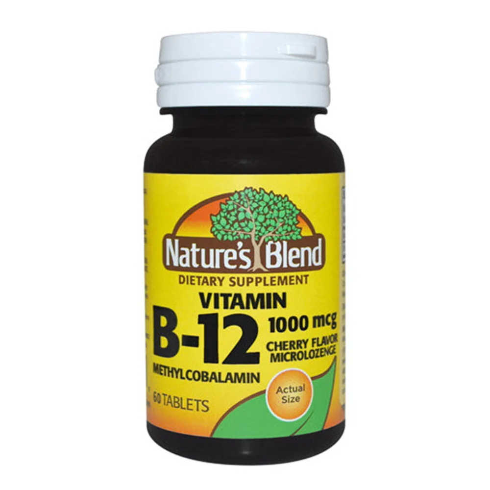Elite Natures Blend Vitamin B 12 Methylcobalamin 1000Mcg Cherry Flavor Microlozenge 60 Ea Luxury