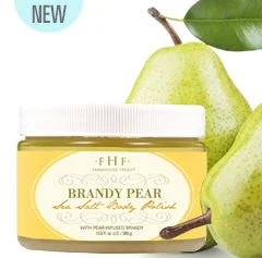 Luxury Brandy Pear Sea Salt Body Polish - Farmhouse Fresh Safe