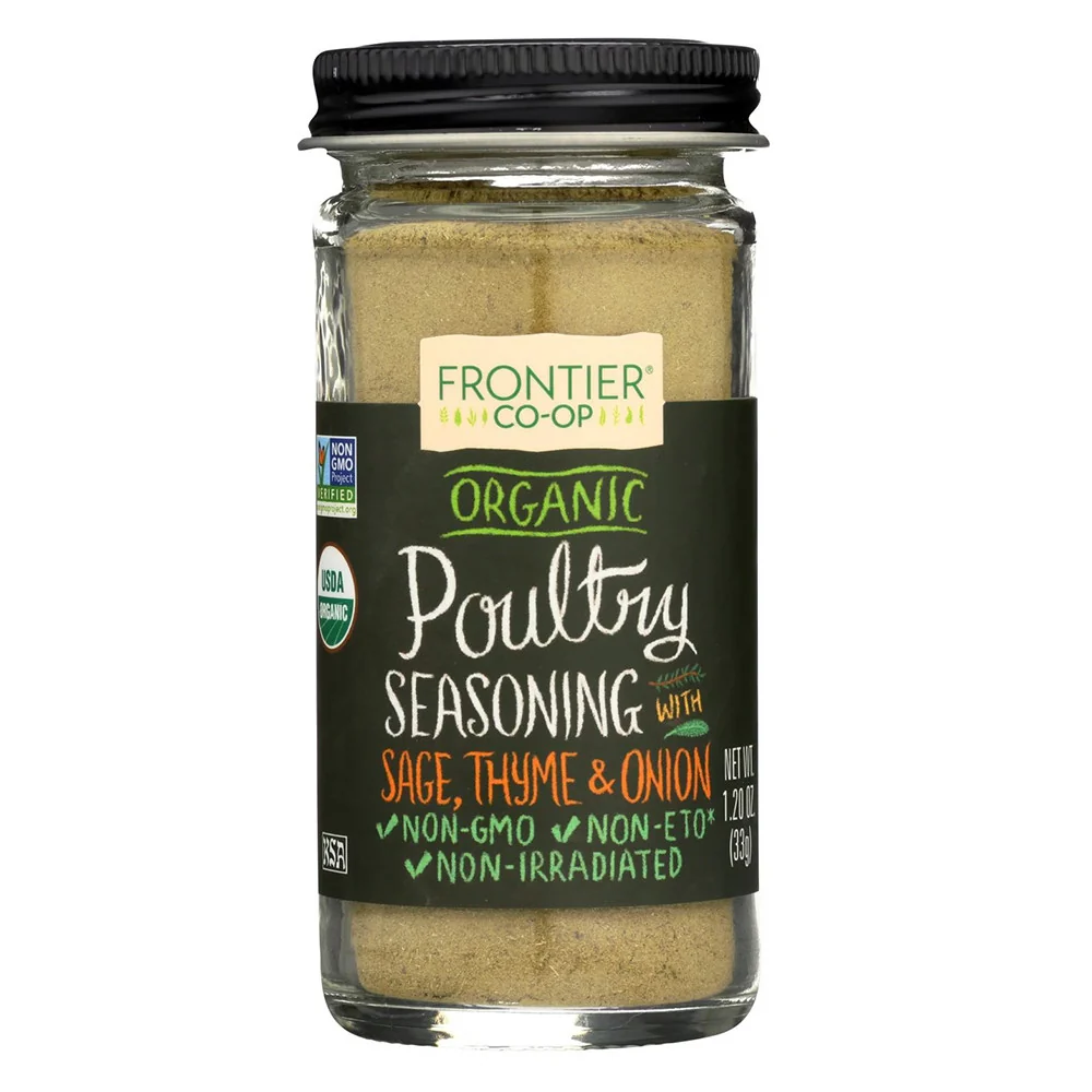 Secure Frontier Co-Op Organic Poultry Seasoning 1.2 Oz Green