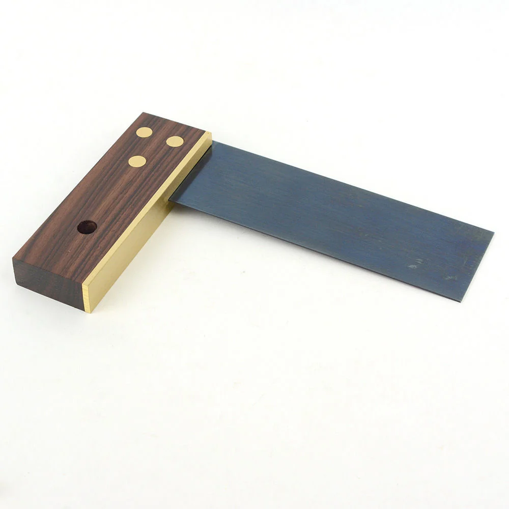 Elite 6 Inch Brass and Rosewood Try Square Easy-to-Use