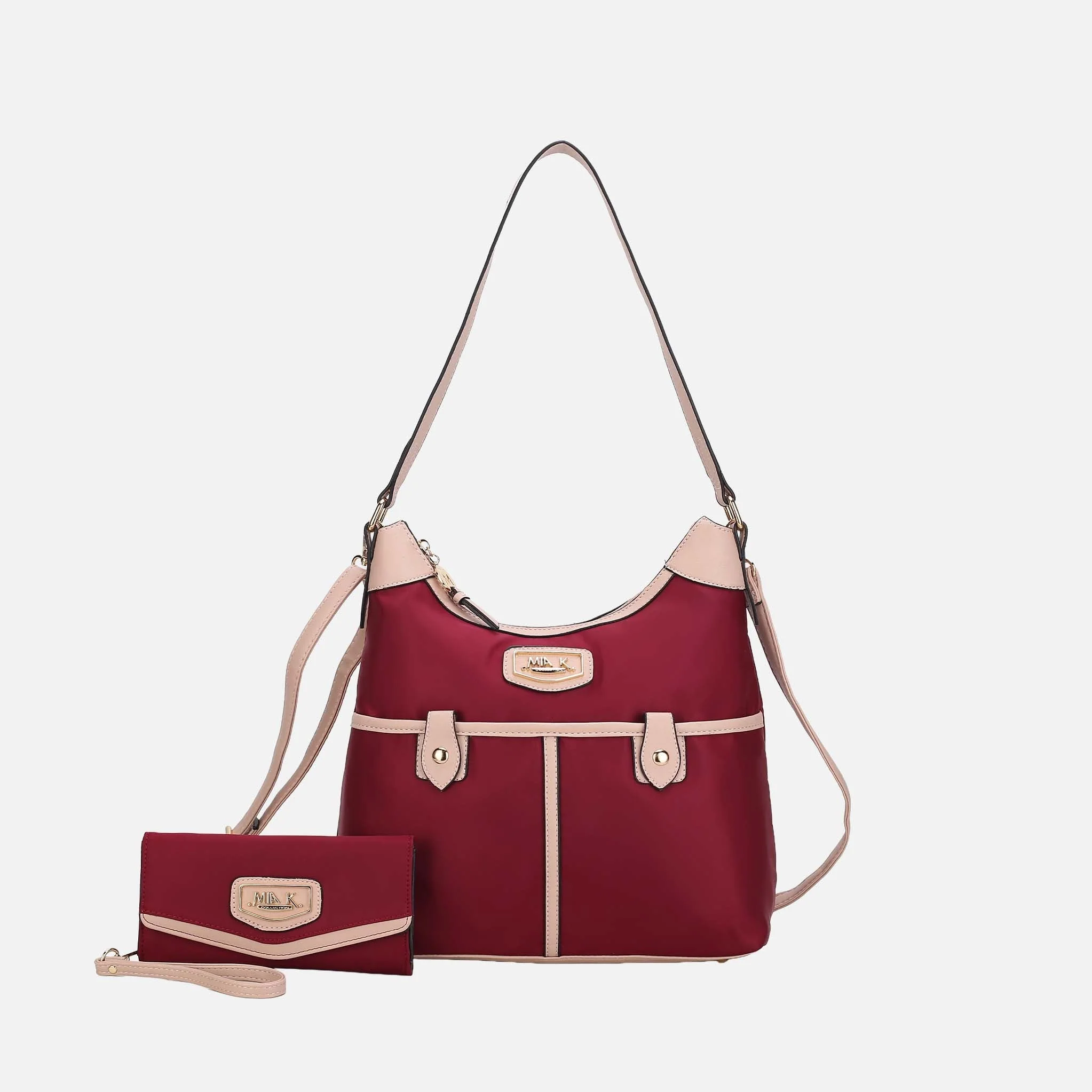 Fine Crafted MKF Collection by Mia K. - Harper Nylon Shoulder Bag and set Luxury