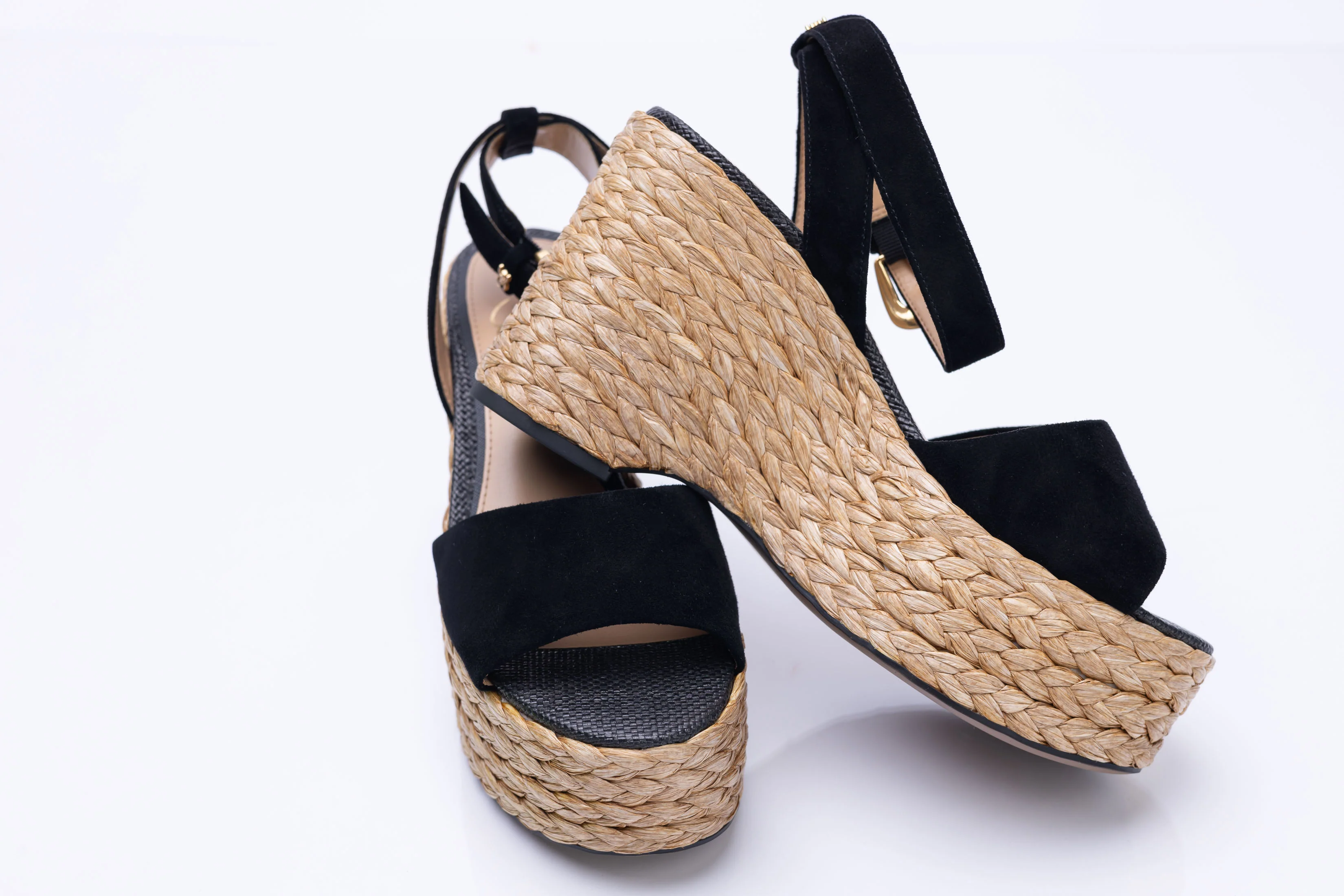 Sustainable Sam Edelman April Platform Sandals in Black Pure
