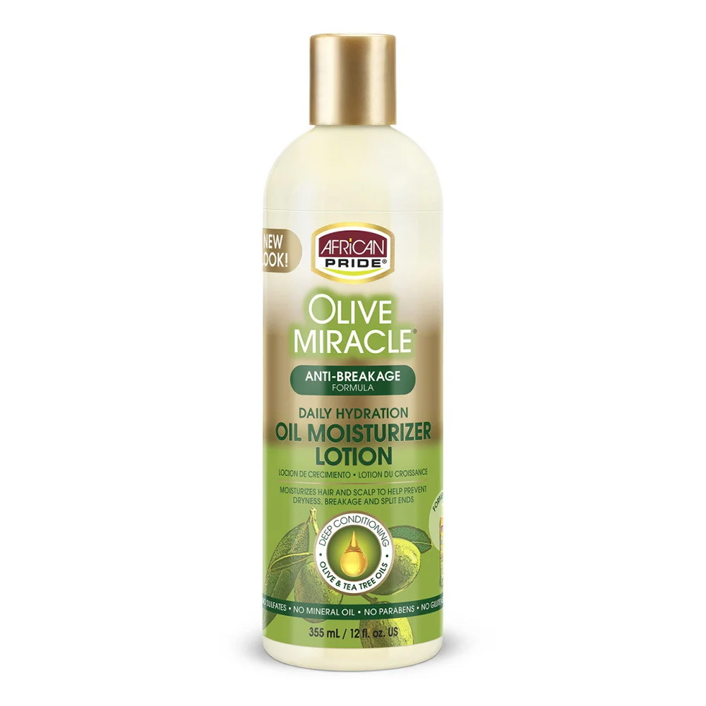Selected African Pride Olive Anti-Breakage Oil Moisturizer Lotion 12 Oz Original Design