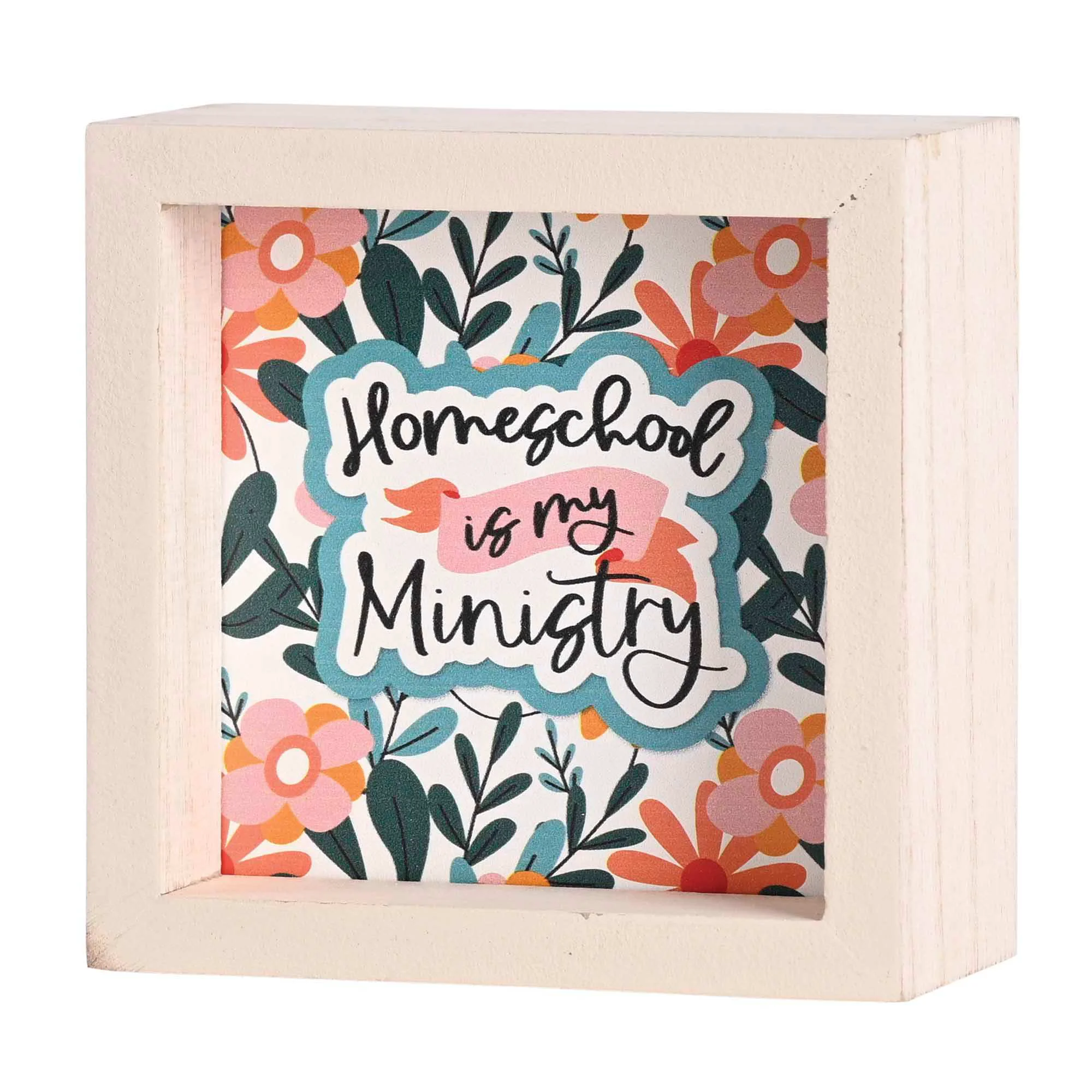 Trendy Tabletop 2 Sided Art Homeschool Is 4x4 Dicksons Neutral Home Decor Multiple Specialty