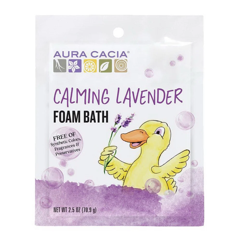 Professional Aura Cacia Calming Lavender Foam Bath For Kids 2.5 Oz Casual