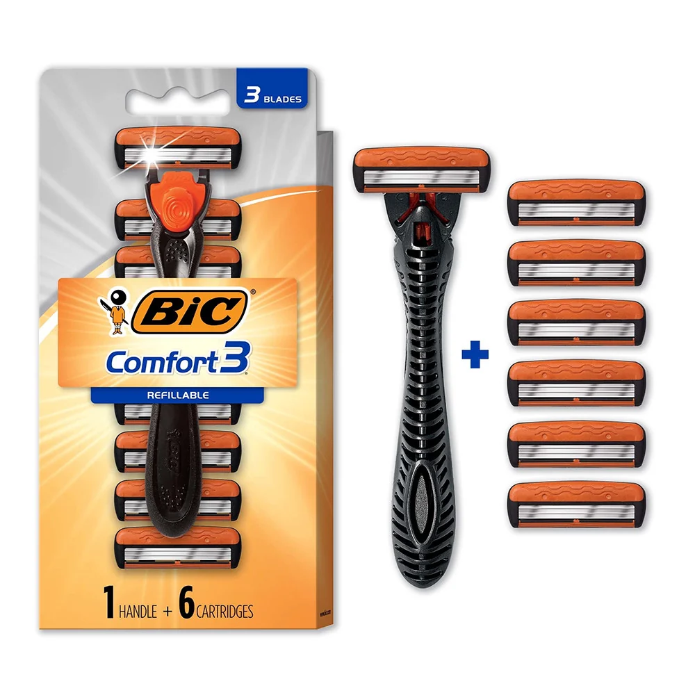 Selected Bic Hybrid Advance Shaver System For Men 6 Cartridges 1 Ea Excellent