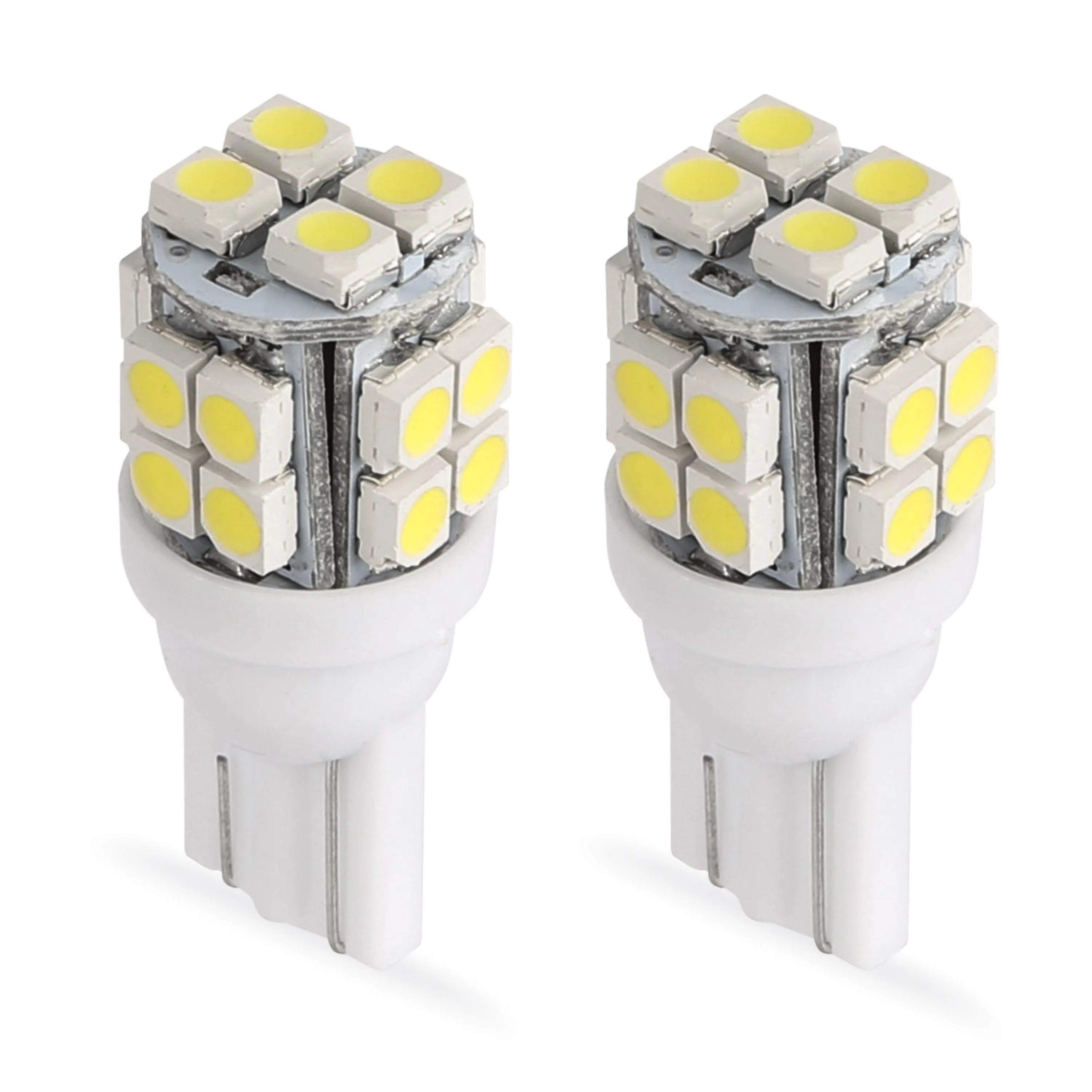 Casual Fresh Fab Finds 10Pcs 12V T10 LED Light Bulb Wedge Base Interior Dome Map LED Lights License Plate Trunk Side Positioning Lights 6000K White Sophisticated