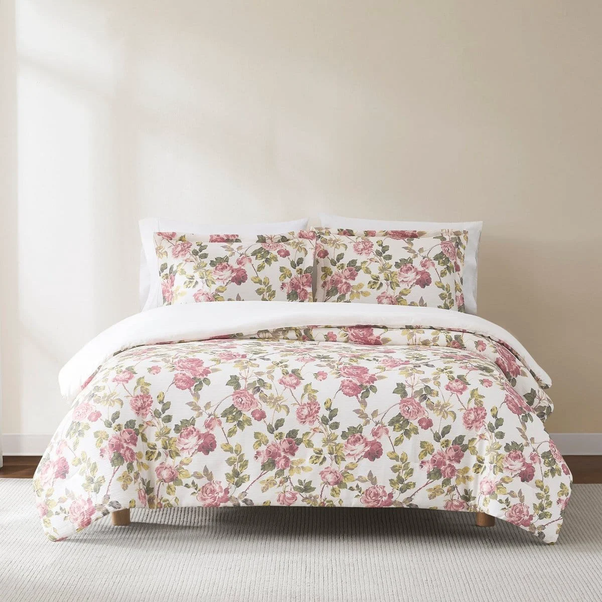 Flexible Vintage Rose Comforter Set Fast