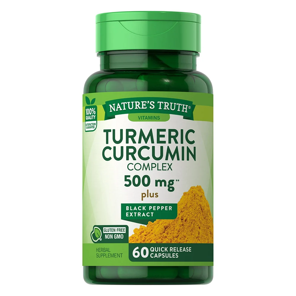 Genuine Natures Truth Vitamins Turmeric Curcumin Complex 500 Mg Plus Black Pepper Extract Capsules 60 Ea Exceptional