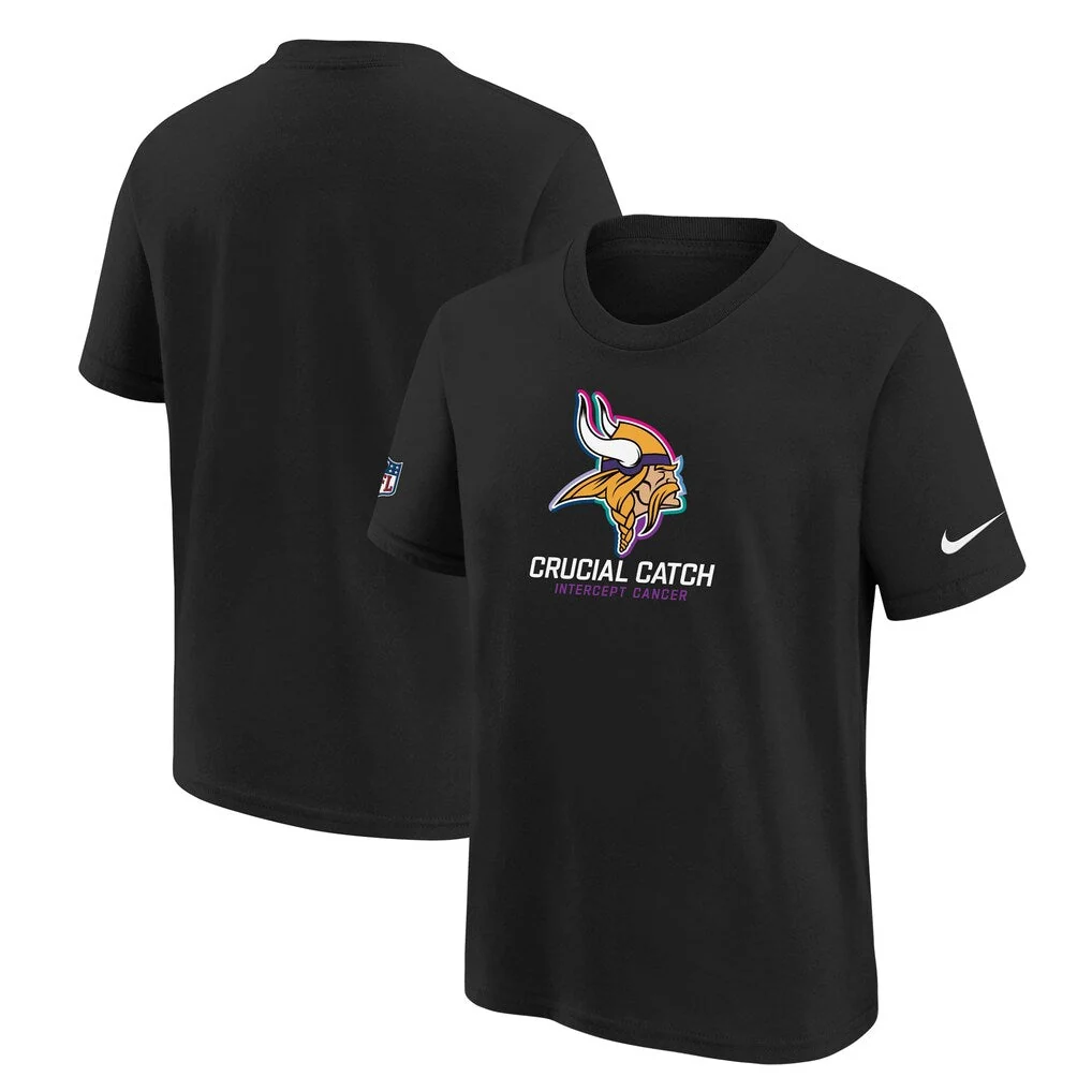 Authentic Nike Men's NFL Minnesota Vikings 2024 Crucial Catch T-Shirt T-Shirts Exclusive