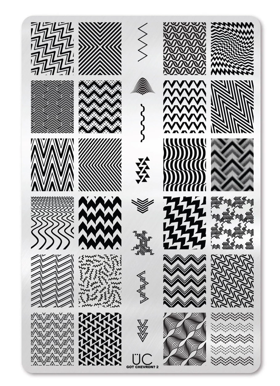 Advanced Got Chevron - 02 - Uber Chic Stamping Plate Fine Crafted