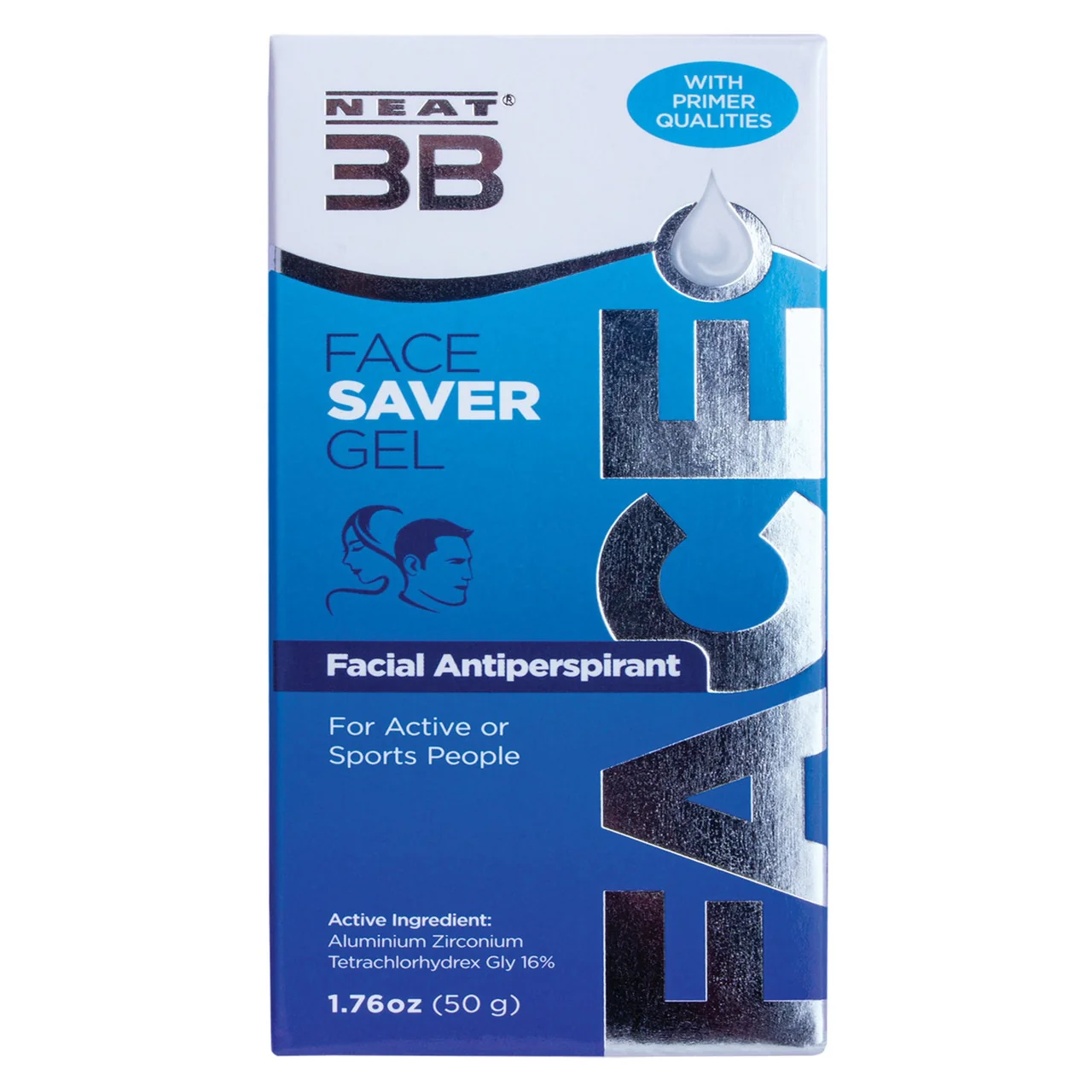 High-Performance Neat 3B Face Saver Anti-Perspirant Gel Non Staining - 1.76 Oz Sustainable