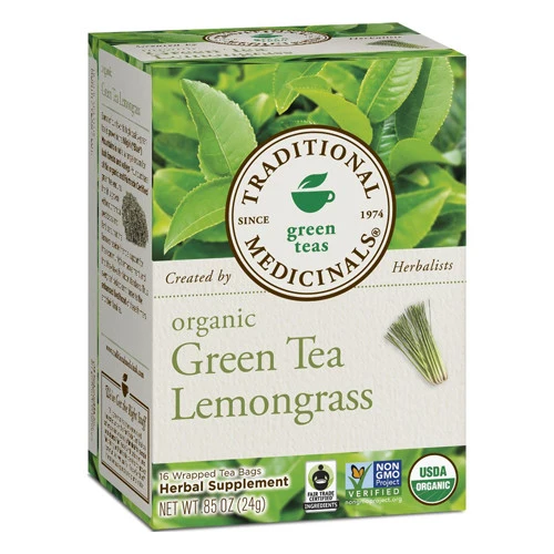 Casual Traditional Medicinals Organic Green Lemon Grass Tea Bags - 16 ea Convenient