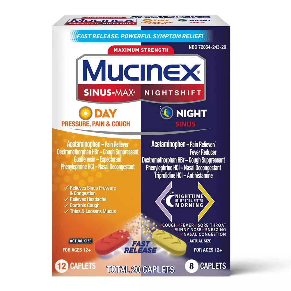 Elegant Mucinex Sinus Max Day And Night Caplets 20 Ea Relaxed