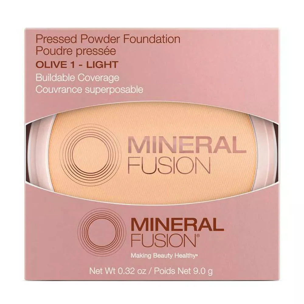 Artisan Mineral Fusion Pressed Powder Foundation Olive 1 Light 0.32 Oz Minimalist