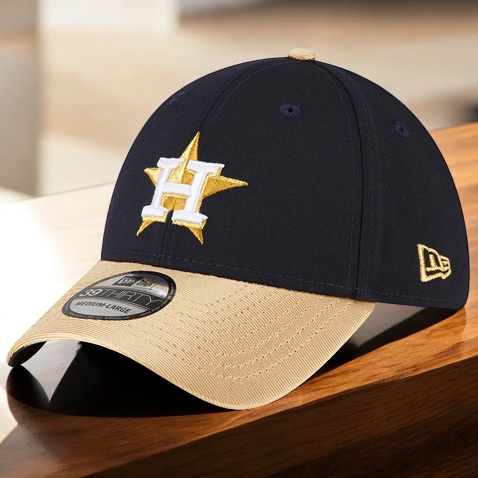 Artisan New Era Men's MLB 3930 Gold Collection Flex Fit Hats Relaxed