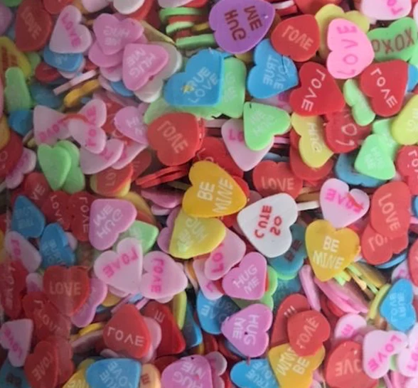 Organic Candy Conversation Hearts - Confetti Selected