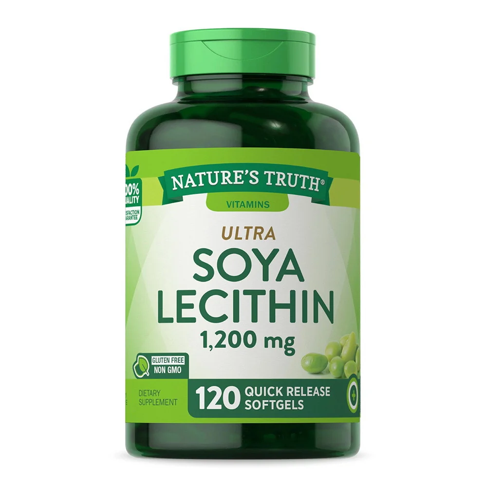 Elegant Natures Truth Ultra Soya Lecithin Softgels 1200 mg 120 Ea Easy-to-Use