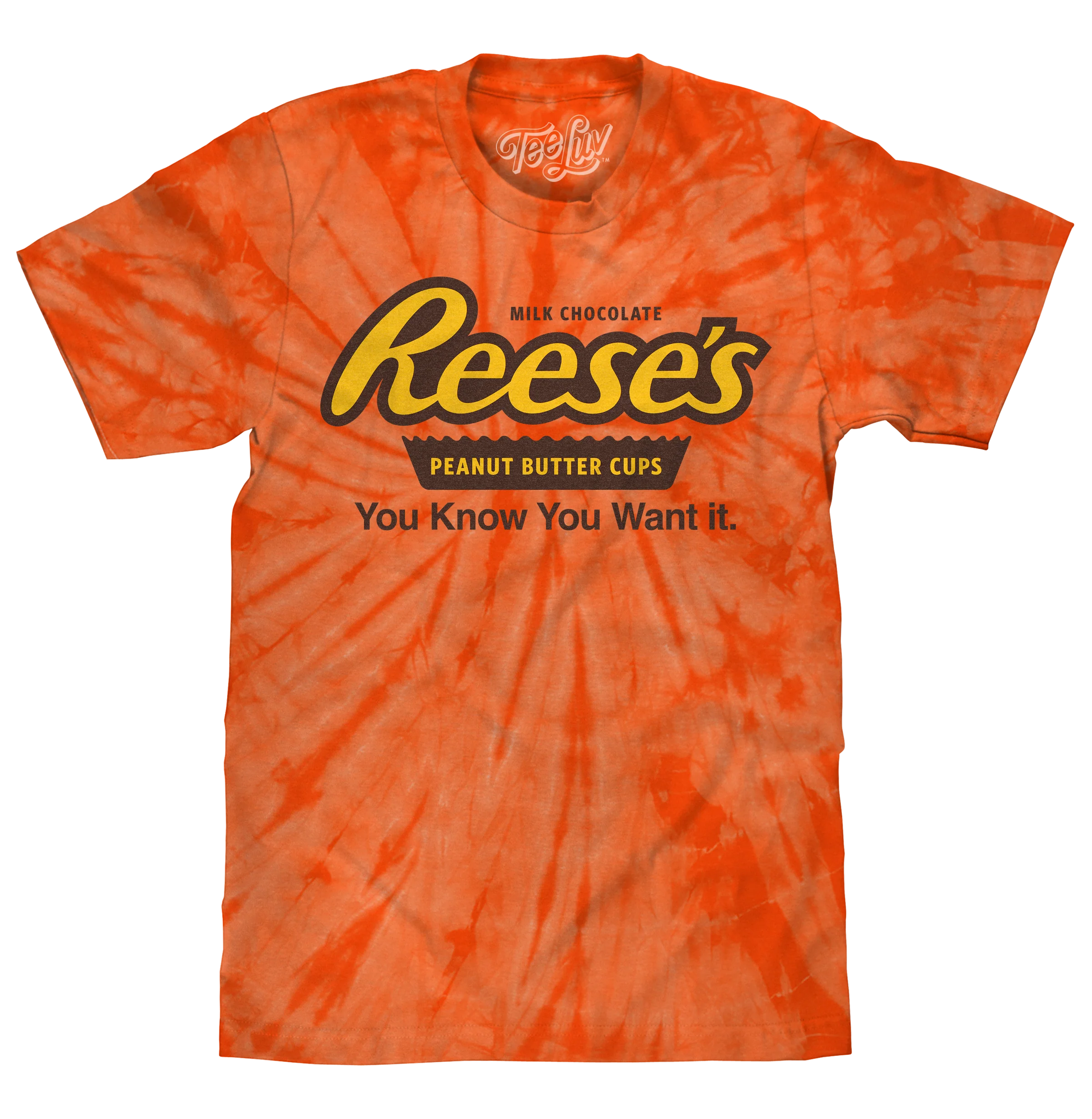 Next-Generation Reese's Peanut Butter Cup Tie Dye T-Shirt - Orange Spider Convenient