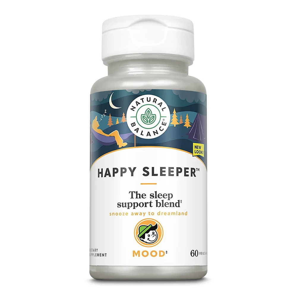 Sustainable Natural Balance Happy Sleeper 8-Hour Formula Vegiterain Capsules 60 Ea Responsible