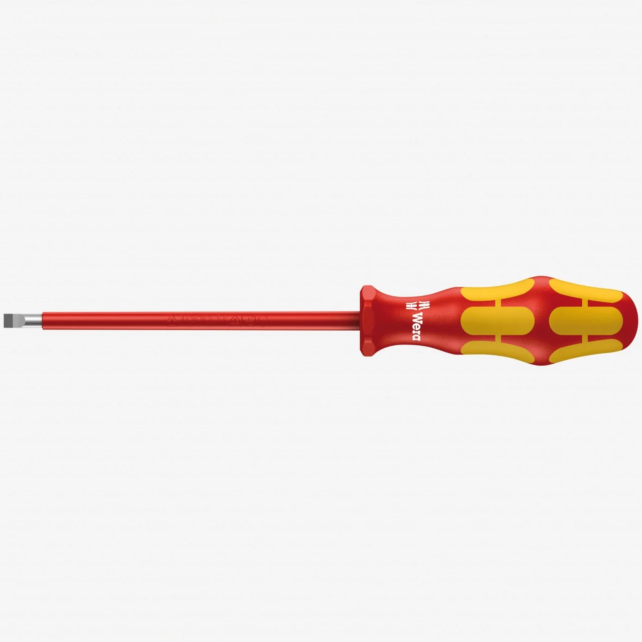 Crafted Wera 006120 Kraftform Plus VDE Slotted Screwdriver 5.5 x 125mm 160i 05006120006 Lightweight
