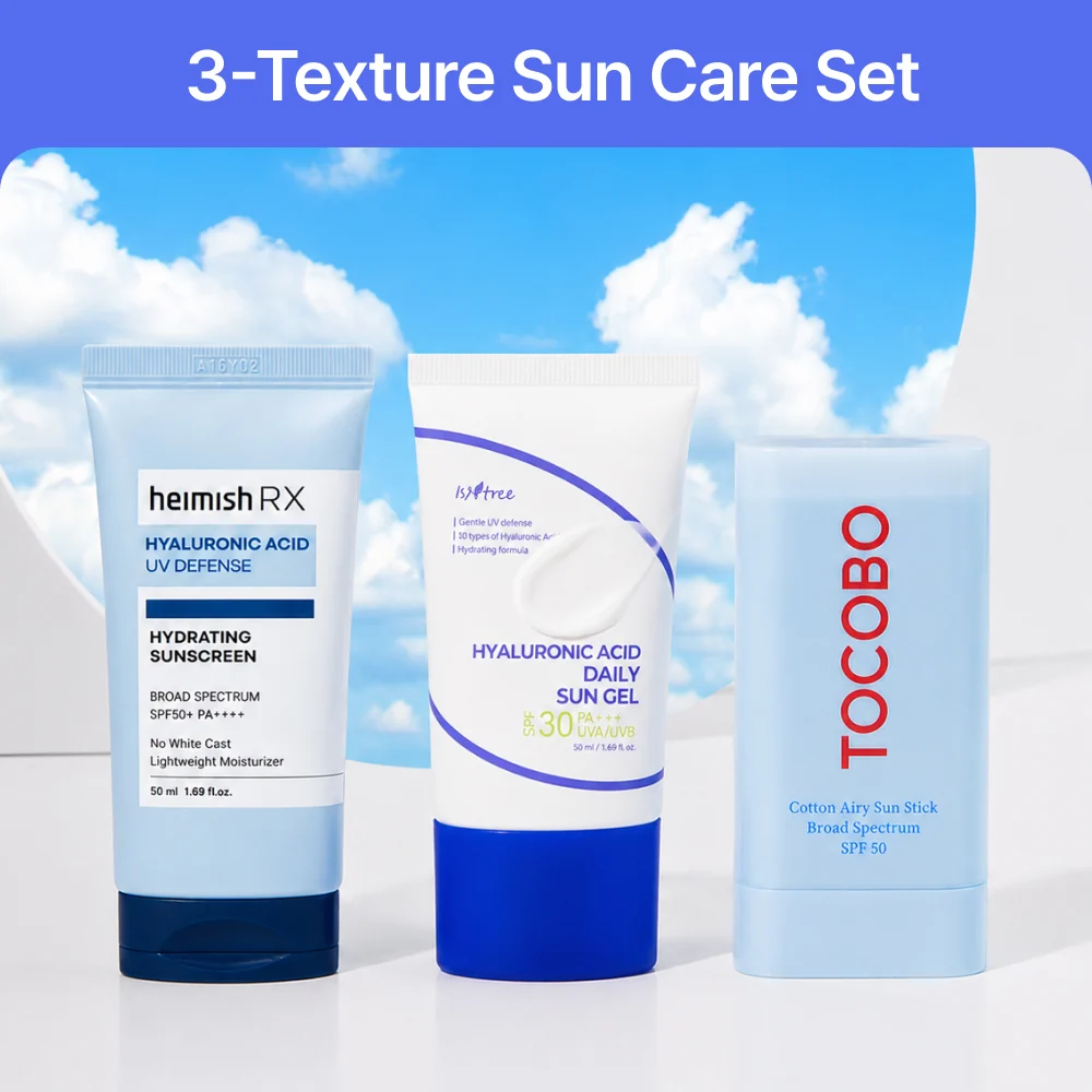 Premium Material MOIDA SET MOIDA 3-Texture Sun Care Set Sun Cream Sun Stick Sun Gel Special Price Recyclable