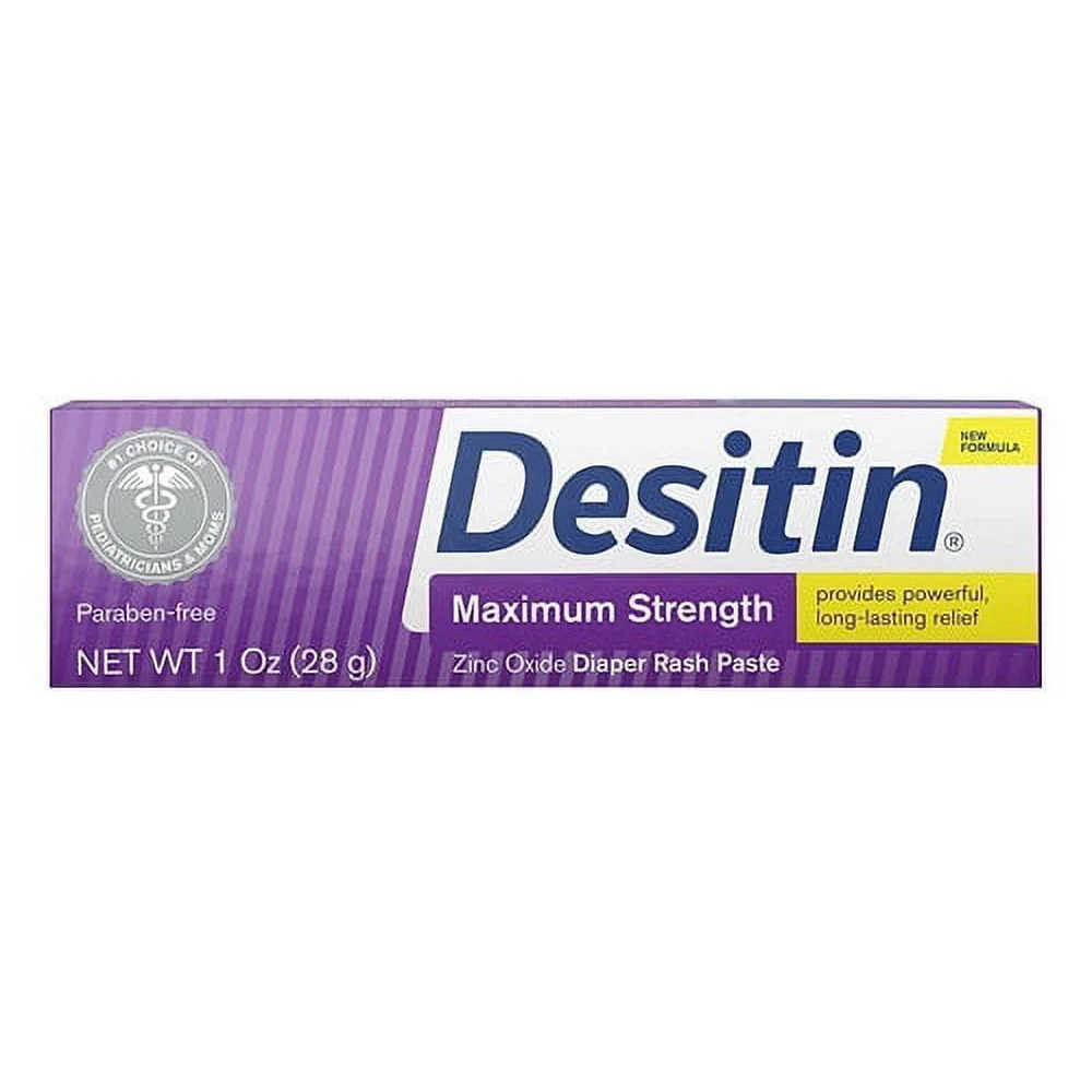 Safe Desitin Zinc Oxide Diaper Rash Paste Maximum Strength 1 Oz Secure