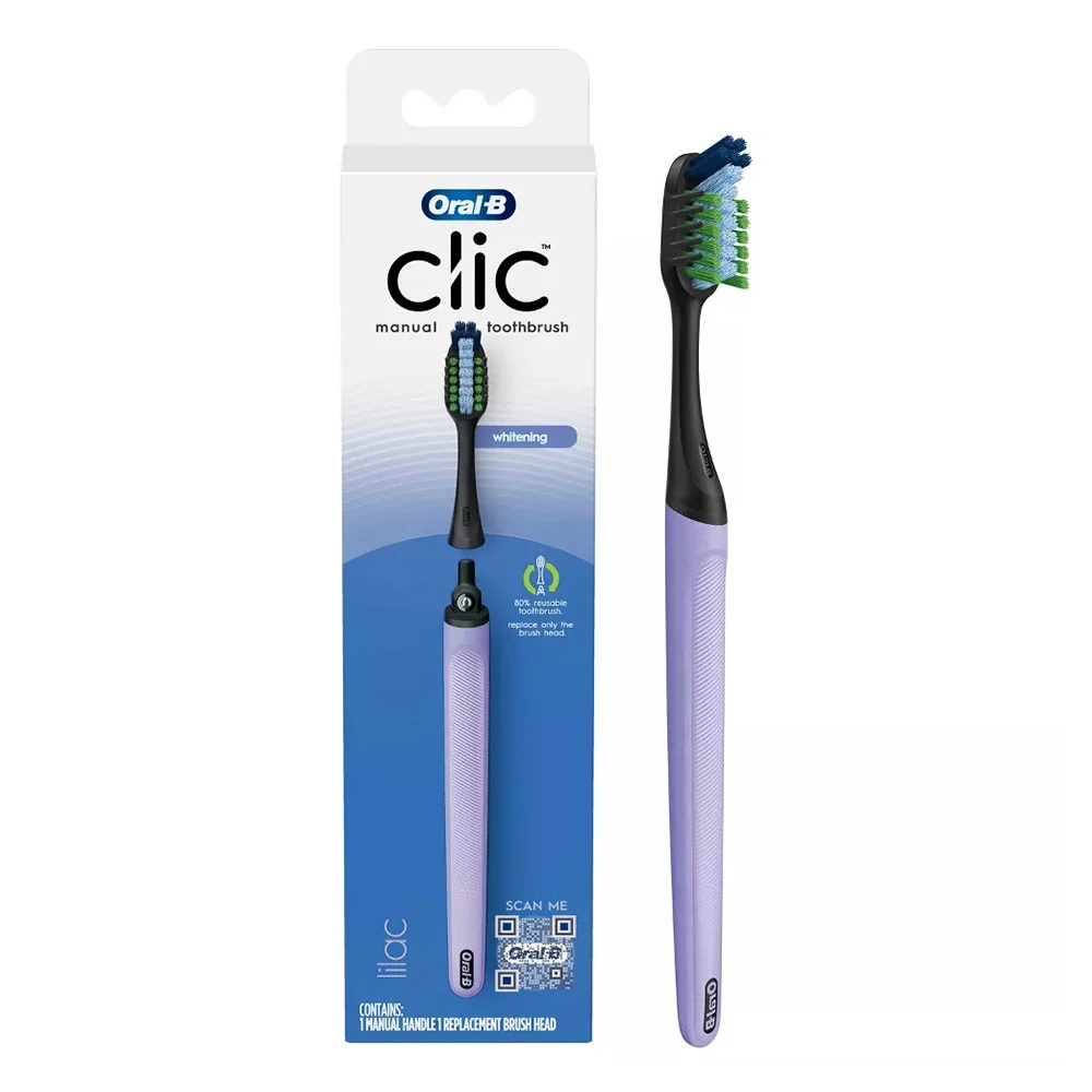 Prestigious Oral b Clic Toothbrush Handle With Replaceable Brush 1 Ea Environmentally Friendly
