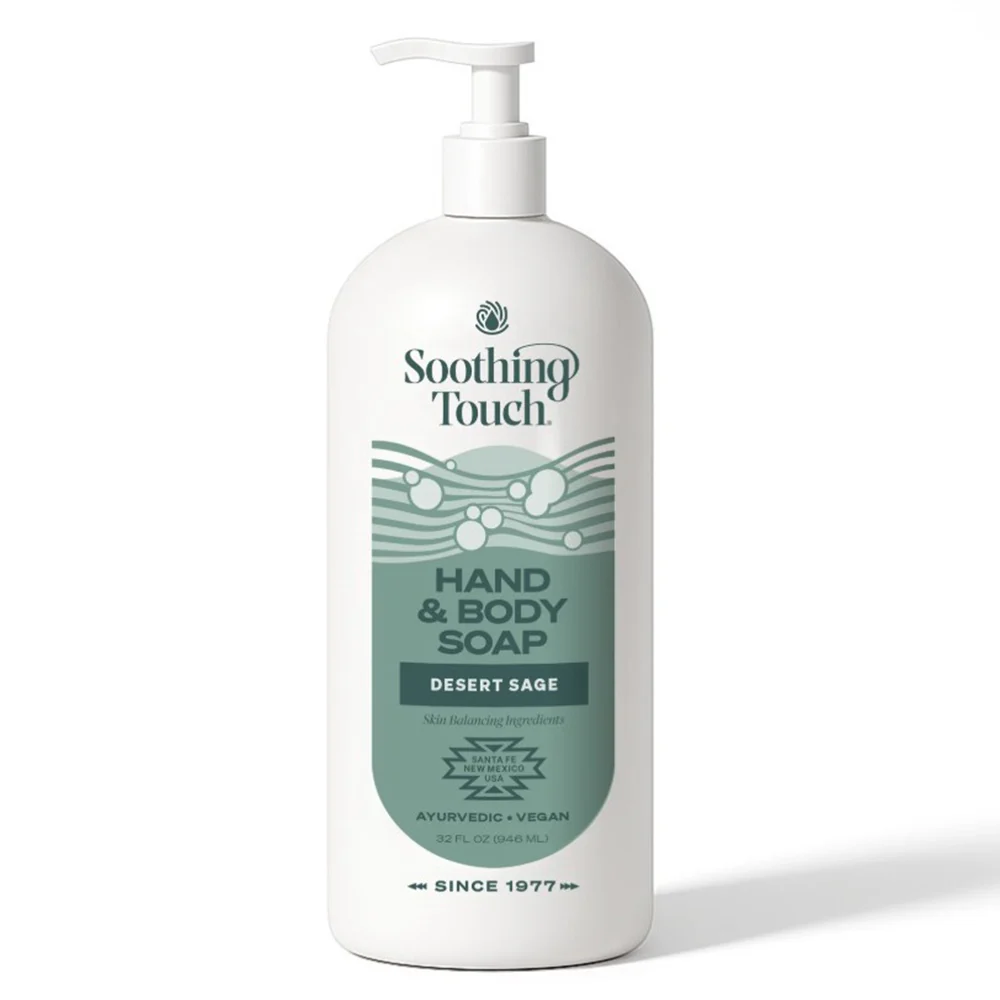 Convenient Soothing Touch Hand and Body Soap Desert Sage for Gentle Cleansing and Hydrating Skin 32Oz 946ml Practical
