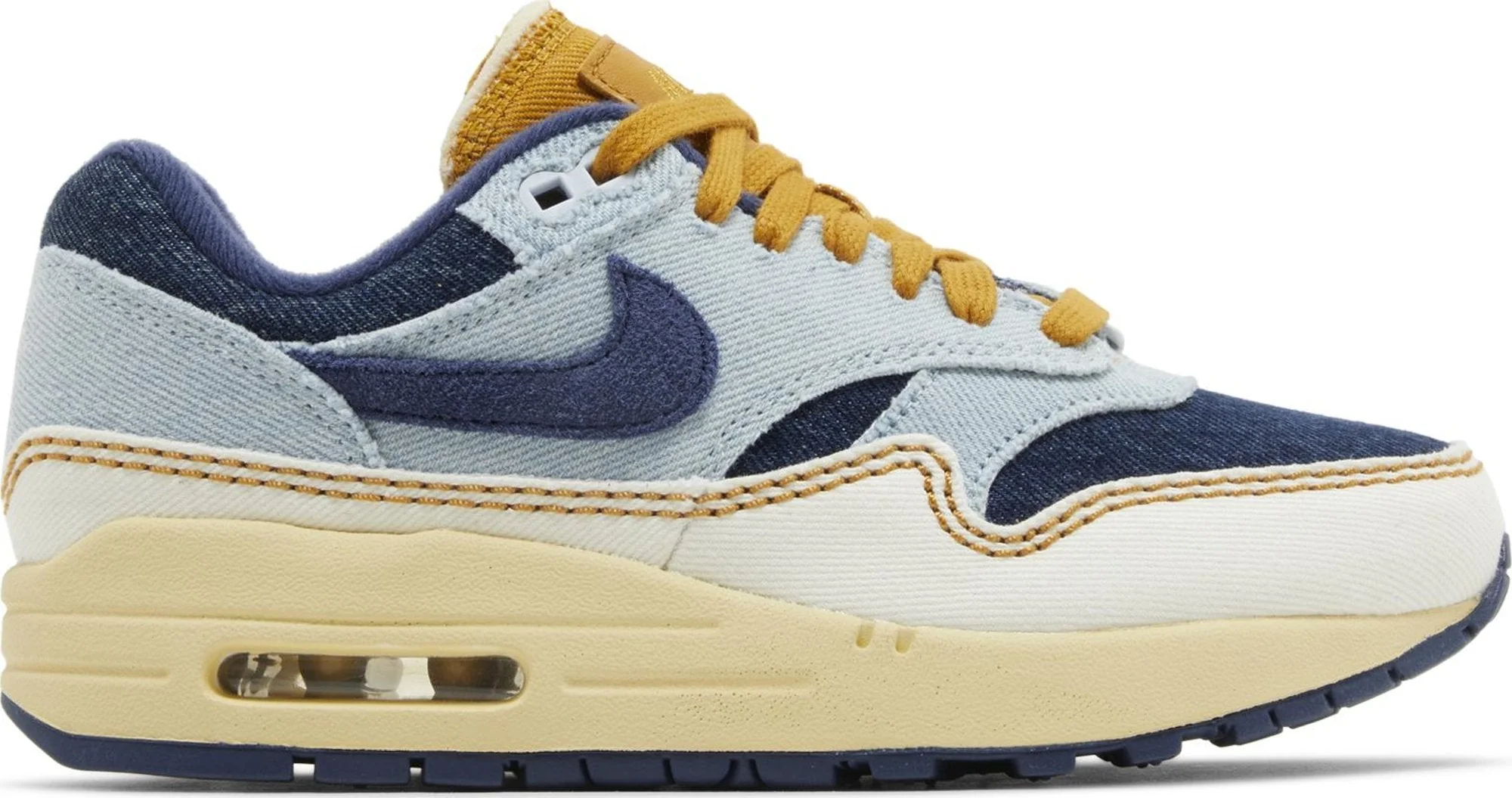 Smooth Nike Women's Air Max 1 '87 'Denim Aura' Sneakers Fashionable