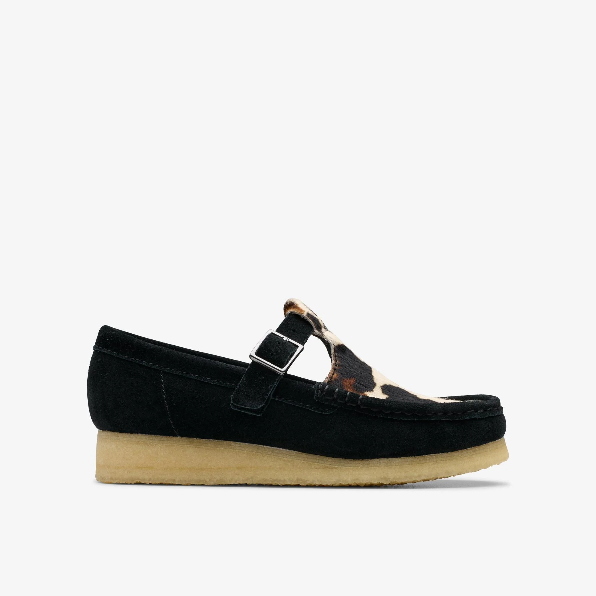 Enhanced Clarks Women's Wallabee T Bar Sandals Refined