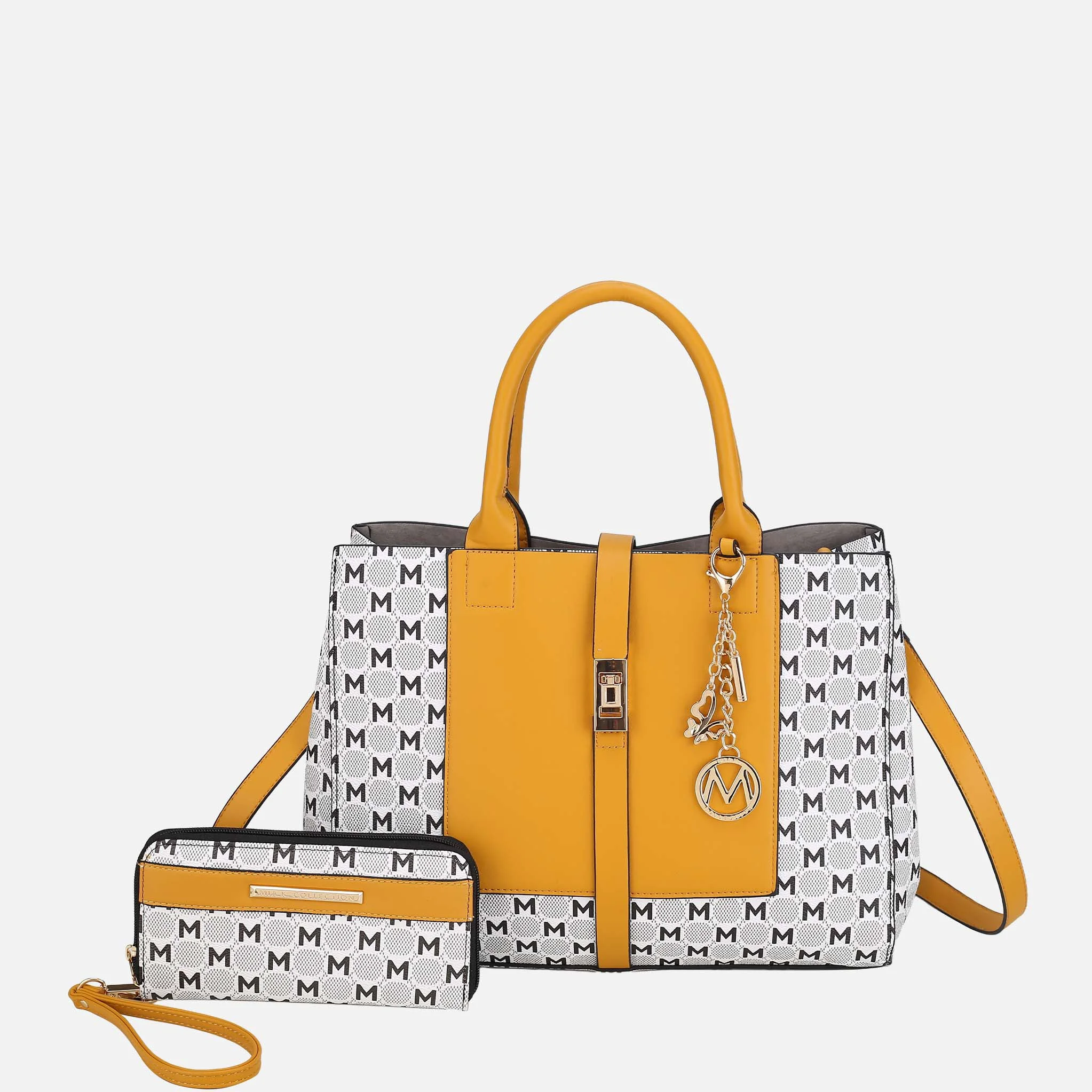 Smooth MKF Collection by Mia K. - Yuliana III Shoulder Bag and Wallet Set Prestigious