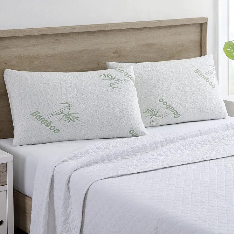 Responsible Bamboo Memory Foam Pillows 1- or 2-Pack Eco-Friendly