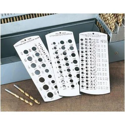 Exclusive Fractional SAE Letter Number Drill Bit Hole Size Gauge Check Tool Gage Checker Certified