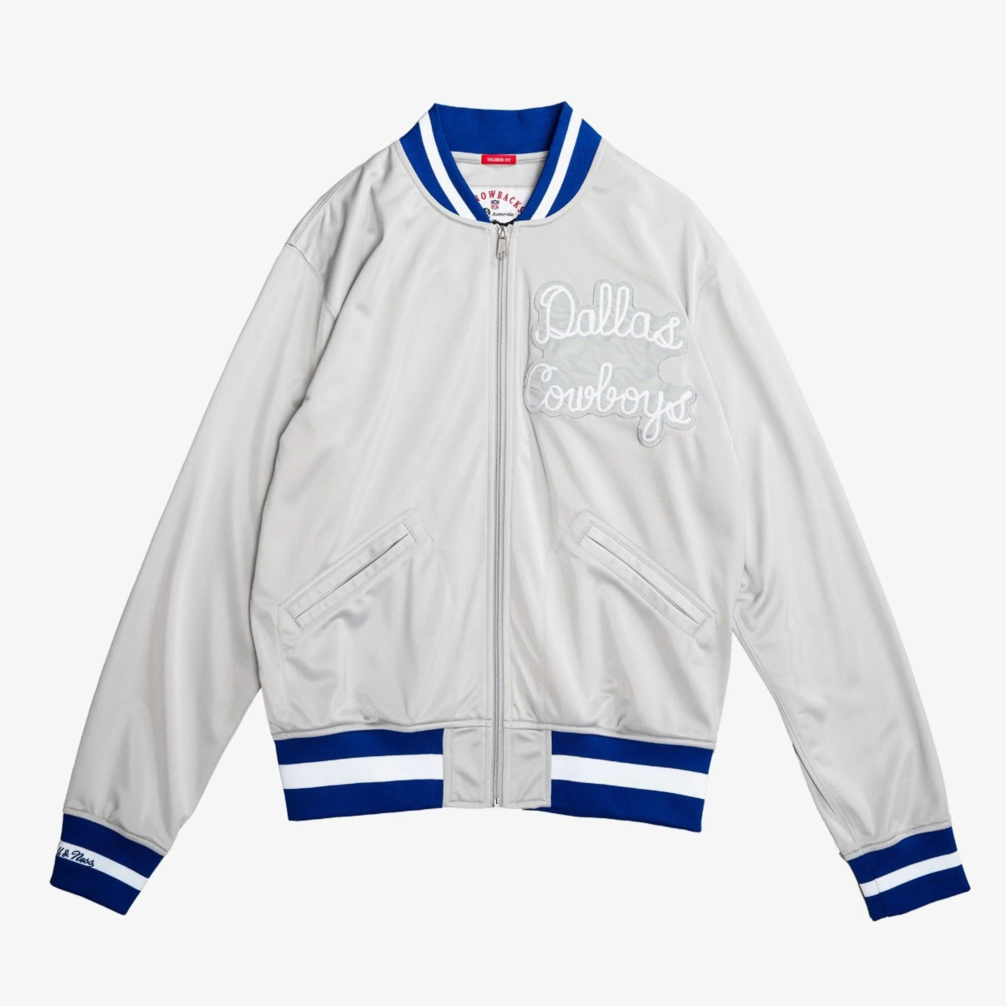 Expertly Made Mitchell Ness Men's NFL Jacket Cowboys 67 Outstanding
