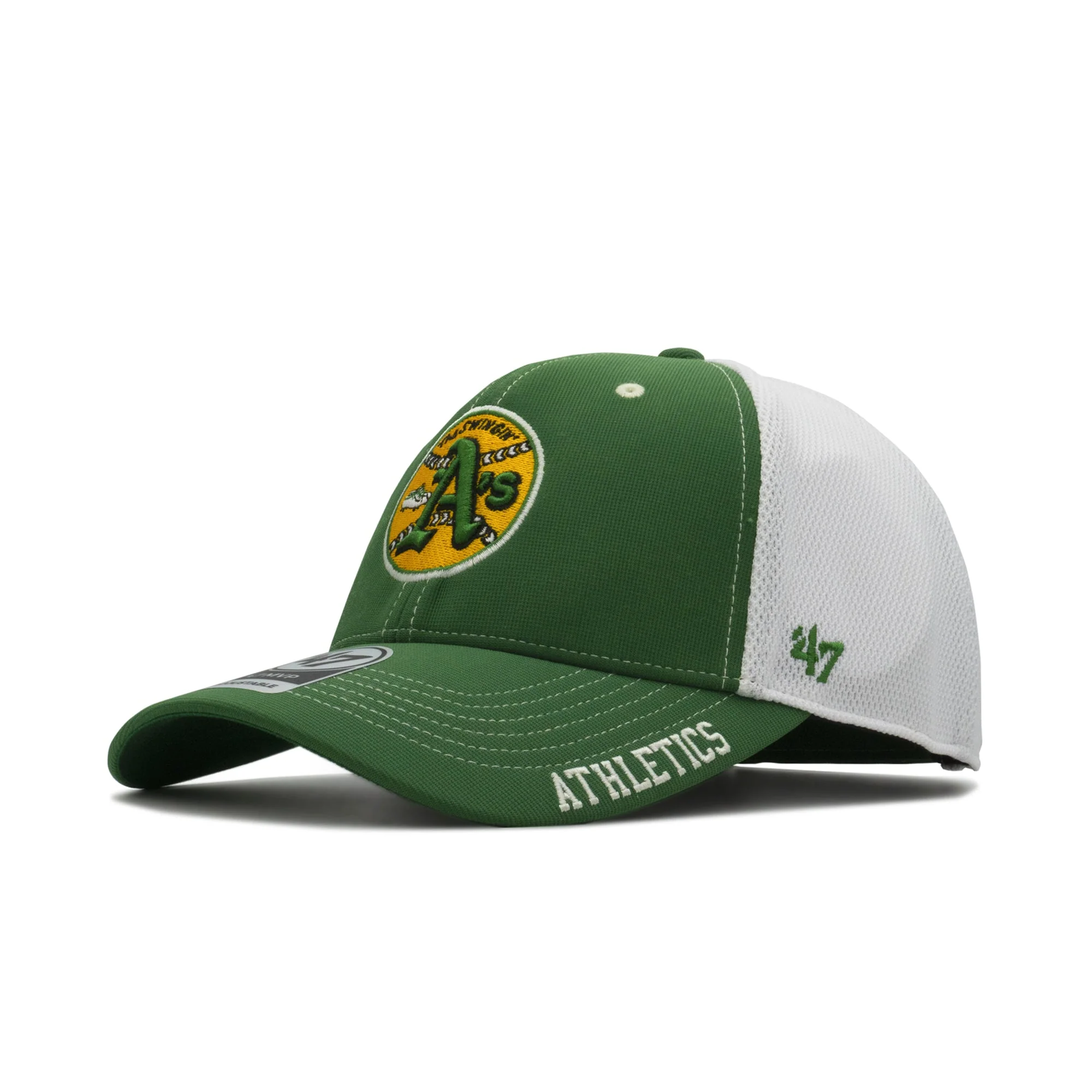 Green 47 Brand Men's Oakland Athletics Mvp Strapback Cap Responsible