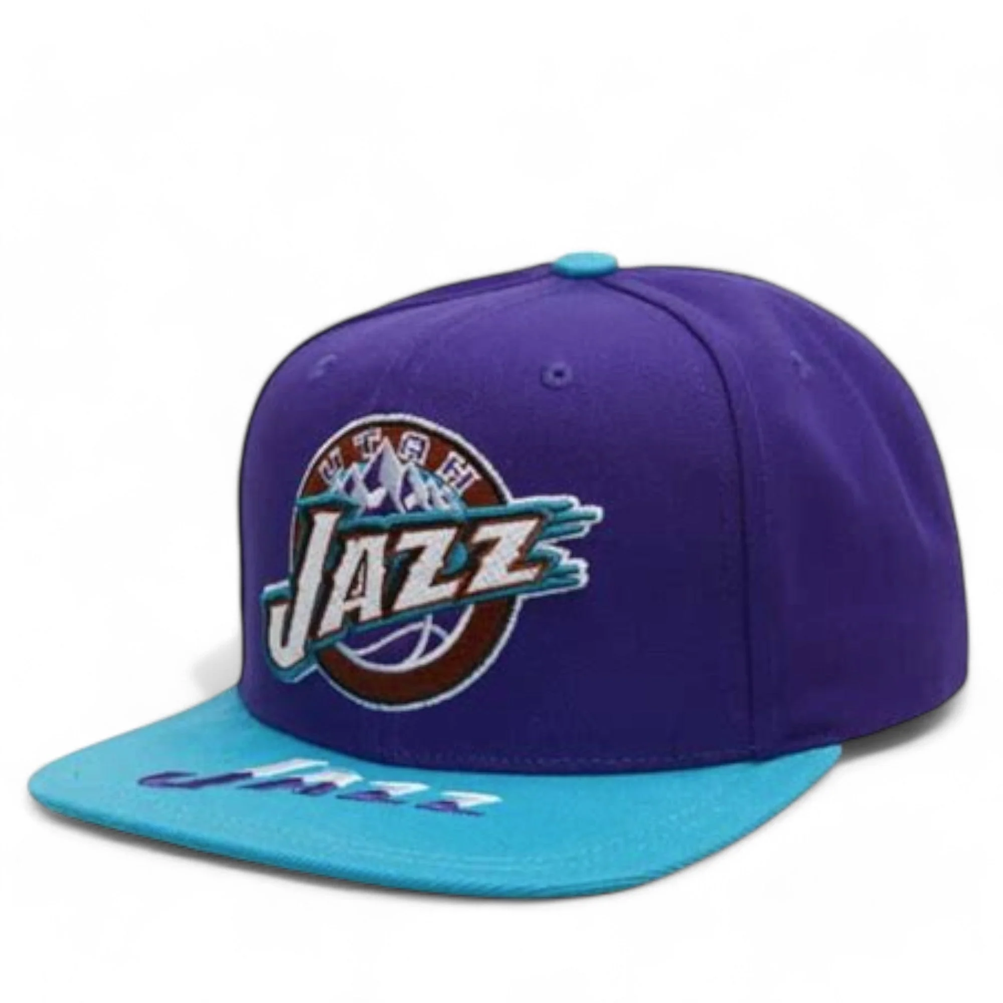 Versatile Mitchell Ness Men's NBA Logo Bill Snapback Hwc Jazz Snapback Caps Original