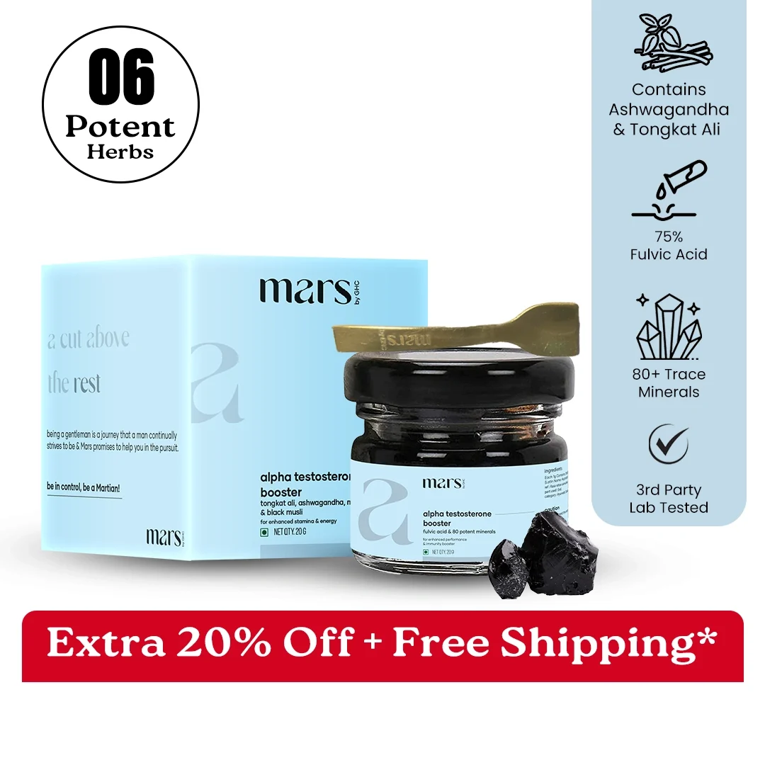 Contemporary Mars Alpha Testosterone Booster - A New Age Solution for Stamina With Maca Root Tongkat Ali Shilajit Gold Excellent